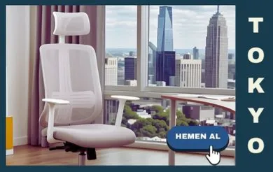 Tokyo Beyaz İskeletli Başlıklı Müdür Koltuğu (Açık Gri)