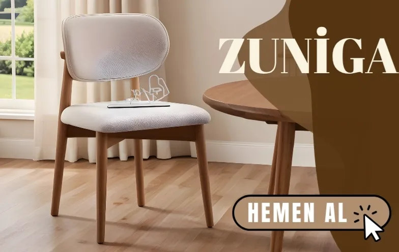 Zuniga Ahşap Sandalye