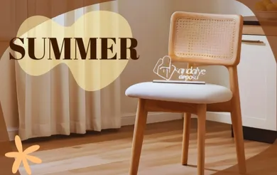 Summer Hasırlı Ahşap Sandalye