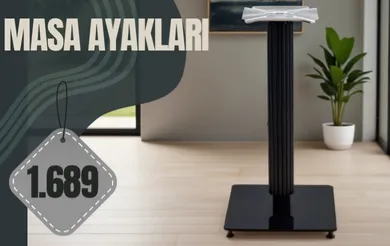 Livia Kare Metal Desenli Masa Ayağı 72H