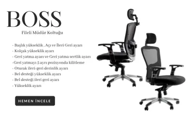 Boss Fileli Müdür Koltuğu ( Sınırlı Adet )