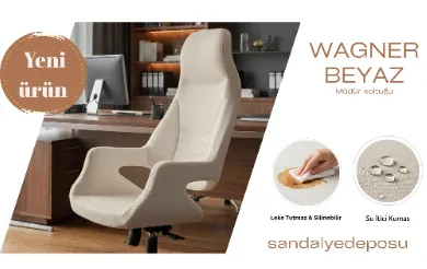 Wagner Müdür Ve Yönetici Koltuğu ( Kırık Beyaz )