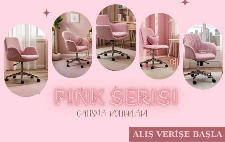 Pink Serisi Çalışma Koltukları